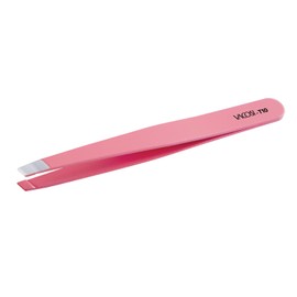 Eyesy Lash Eyebrow Hair Removal Tweezers | Slanted Tweezers for Women & Men Eyebrow, Facial Hair, Ingrown Hair, Splinter Plucking | False Eyelash Tweezers Stainless Steel (Pink)