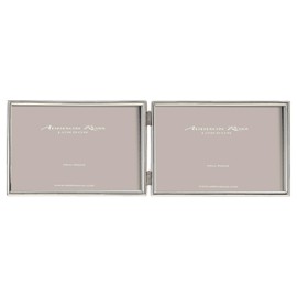 Addison Ross, Essentials Photo Frame, Silver Plate Double Landscape, 4 x 6 Inches