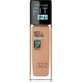 Base De Maquillaje Maybelline Fit Me 22fps Matte Tono 322 Warm Honey 30ml