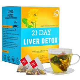 Aromlife Aromlife 21 Day Milk Thistle Liver Detox Tea, for Liver Cleanse and Support Care, Milk Thistle Tea with High Content Milk Thistle Liver Detox of Milk Thistle Seed and Licorice Root