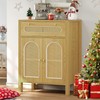 DWVO Sideboard Buffet - Kitchen Storage Cabinet with Rattan Doors,