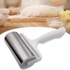 Goeielewe Stainless Steel Rolling Pin with Plastic Handle, Small Mini Pastry and Pizza Dough Baker Roller Ideal for Baking Dough, Pizza, Pie, Pastries, Pasta and Cookies (Random Color)
