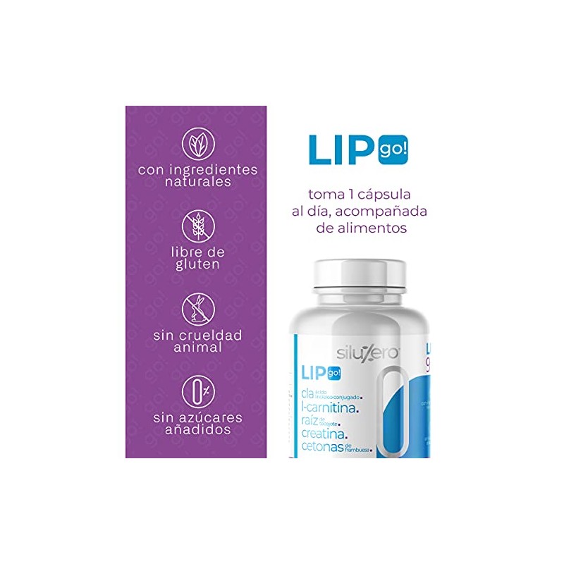 LIPO con L-Carnitina|90 cápsulas| Creatina y Cetonas de frambuesa
