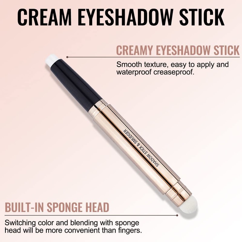 Erinde Shimmer Eyeshadow Stick, Single Eyeshadow, Glitter Eyeshadow Pencil Crayon,