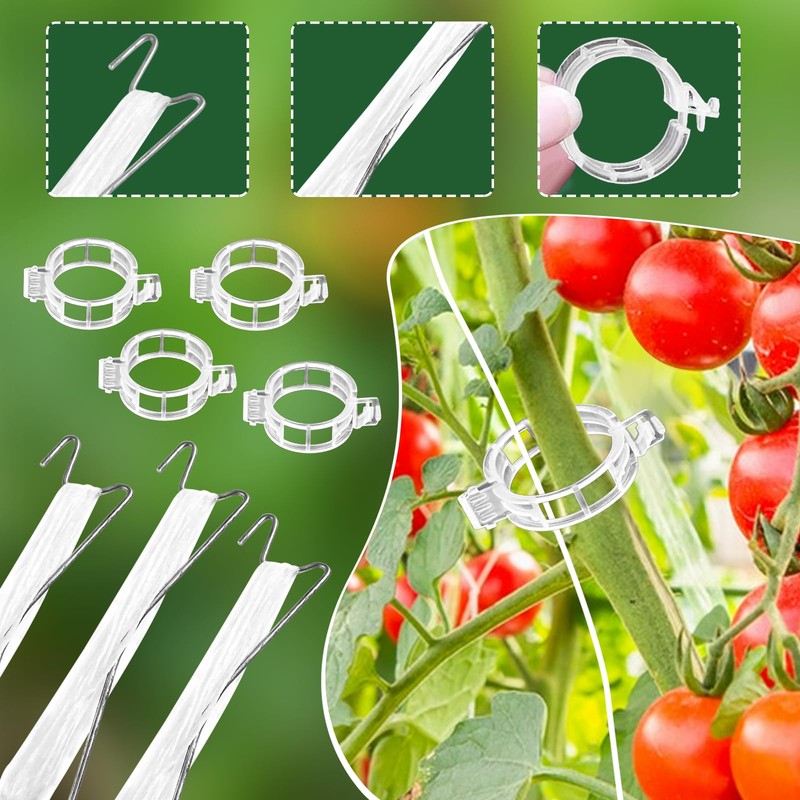 SFSSHUI Pack of 18 Tomato Hooks Metal, Double Tomato Hooks,