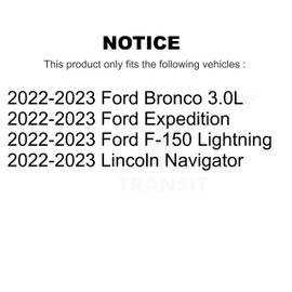 Positive Plus Front Rear Semi-Metallic Brake Pads Kit Replacement For 2022-2023 Ford Bronco F-150 Lightning Expedition Lincoln Navigator KPF-100776