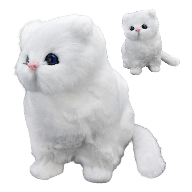 Simulation Cat Soft Plush Toy Ornament for Children Birthday Festival