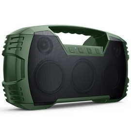 IPX7 Waterproof Bluetooth Speaker, 40W (60W Peak) Portable Wireless Speakers, 32H Playtime, Stereo Loud Sound, Deep Bass, Bluetooth 5.0, Built-in Mic for Camping, Party, Outdoor, Gifts, Beach-Green