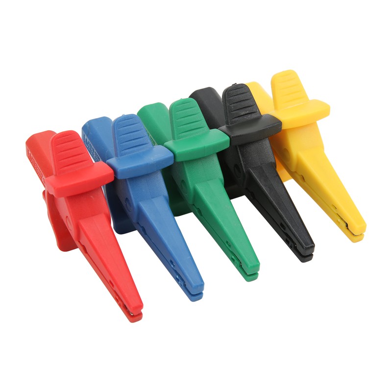 5Pcs/Set Battery Electrical Test Clip 10A 600V‑1000V Multicolor Portable Safety