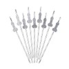 10 x Silver Hen Do Paper Straws | Bachelorette Party