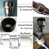Faucet Sprayer Attachment Flexible Tap Extension Aerator 360 Degree ABS