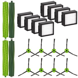 (20 Pack) Combo 10 Max Replacement Parts Compatible with iRobot Roomba Combo j7/ Combo j7+/ Comboj9+/ Combo 10 Max Robot Vacuum, 8 HEPA Filters, 8 Side Brushes, 2 Sets Roller Brushes