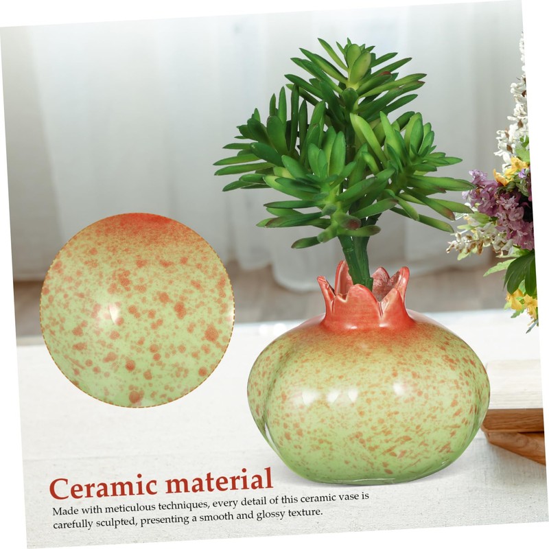Gatuida Fruit Shaped Ceramic Vase for Dining Table Hydroponic Plant
