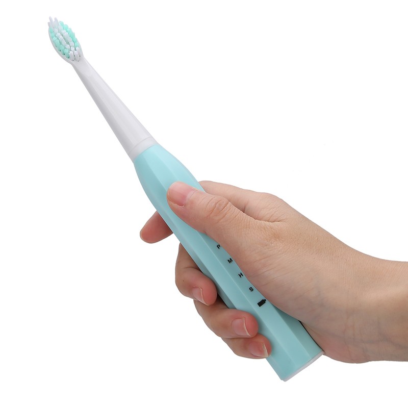 Electric Toothbrush Usb Rechargeable Adult Waterproof Ultrasonic AutomaticBlue