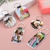 PATIKIL Sublimation Blank Keychains, 12 Pcs Round Keychain Blanks Bulk