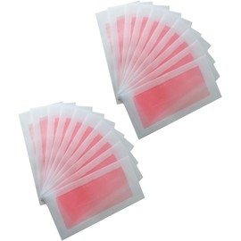 Homoyoyo Bandas Depilatorias Corporales y Faciales No Tejidas Toallitas Calmantes para Depilación Cera Unisex 20 Piezas para Axilas y Muslos Adecuadas para Piel Sensible