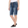 Democracy Ab Solution - Bermudas para mujer, 13 pulgadas, botón