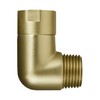 Solid Brass Shower Elbow Adapter for Shower Head, 90 Degree