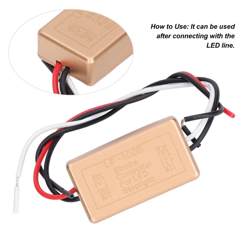 LED Flasher Relay Strobe Controller Walfront 12V 3A for LED