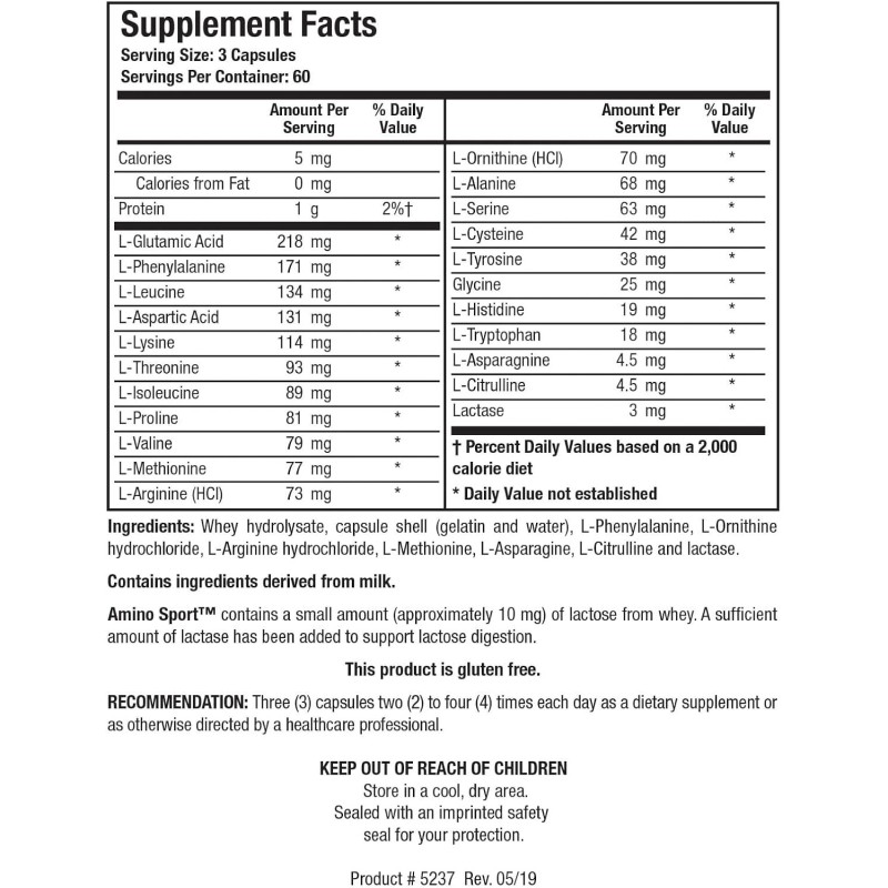 Biotics Research - Amino Sport (180caps)