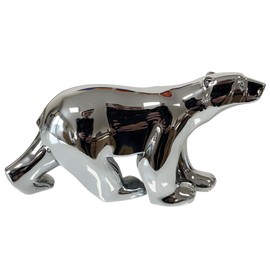 Parastone Polar Bear (Ours Blanc) S - Museum Shop Collection - 11 cm - Sculpture by Francois Pompon, Colour: Silver