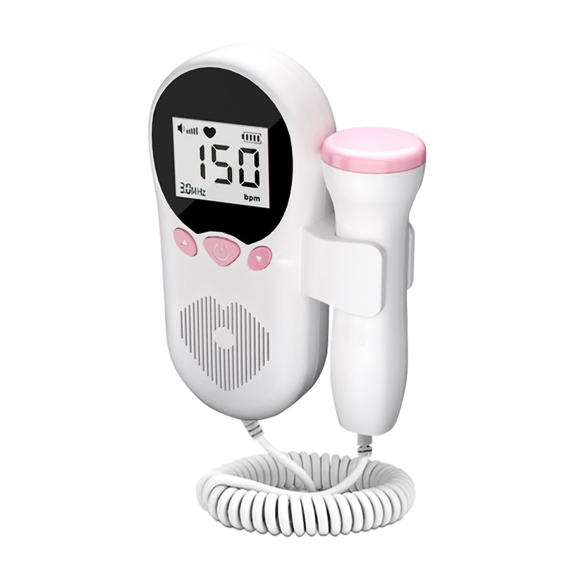 Fetal Heart Rate Monitor Large Probe LCD Display Intelligent Pregnancy