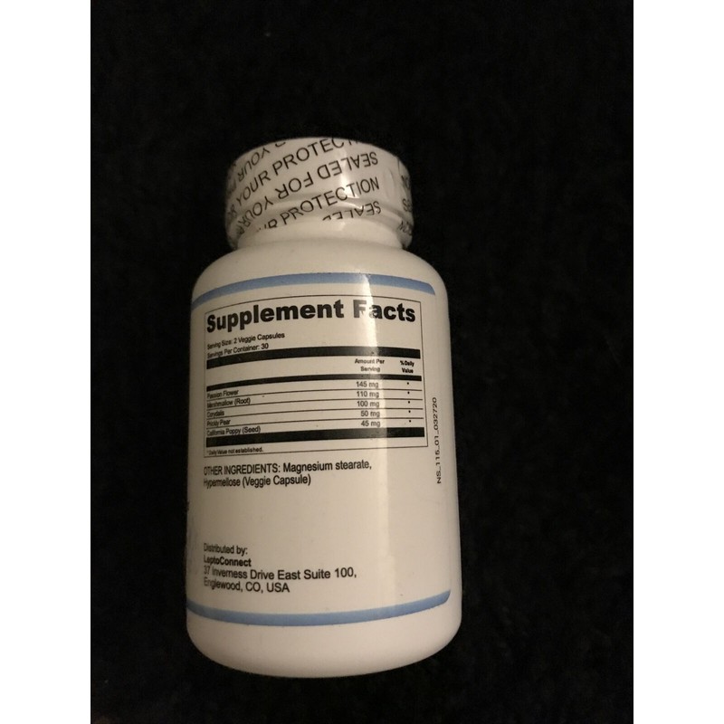 leptoconnect Deep Calm Improve Body Stress,Anxiety Sleep, Mood.60Caps💯 GENUINE