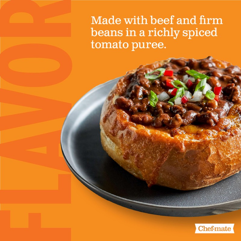 Chef-mate Beef Chili, Canned Beans with Meat, 6 lb 11