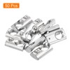 sourcing map 50Pcs M6 T Spring Nut Fastener Carbon Steel
