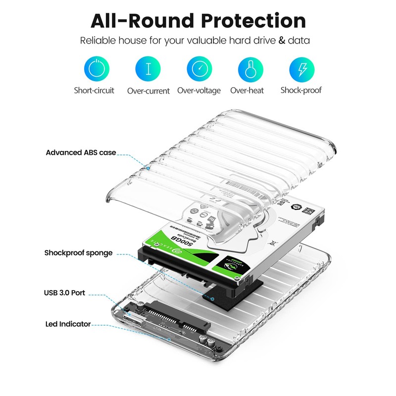 ORICO HDD Case 2.5 Inch USB 3.0-SATA External Hard Drive