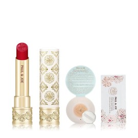 Paul & Joe 기획 NEW 베르사유 컬렉션 글로우 샤인 온 립스틱 (+바디밀크15ml+파운데이션 샘플) Planned NEW Versailles Collection Glow Shine On Lipstick (+Body Milk 15ml + Foundation Sample)