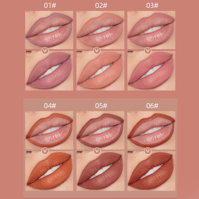 12pcs Lip Liner Set Matte Lip Liners Kit Waterproof Long