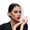 HIWIND Mesh Veil Headband Fascinators Hat 1920s Headpiece for Women