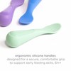 Ubbi Silicone Training Spoon Set for Toddlers, 3 Pack