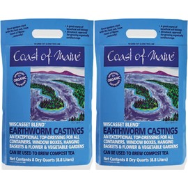 Coast of Maine OMRI Listed Wiscasset Blend Earthworm Castings Compost Plant...