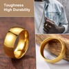 ChainsProMax Ring Men Size 11 Gold Plated Mens Wedding Bands