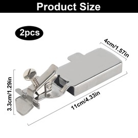 Magnetic Seam Guide for Sewing Machine, 2 Pcs Multifucntional Magnetic Seam Guide, Straight Line Hems Sewing Ruler for Industrial Lockstich or Walking Foot Sewing Machine