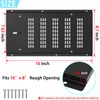 Crawl Space Vent Cover,Foundation Vent Cover with Damper and Screen