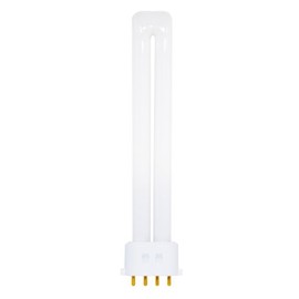 Satco S8367 3000K 13-Watt 2G7 Base T4 Twin 4-Pin Tube for Electronic and Dimming Ballasts, White, 1 Count (Pack of 1)