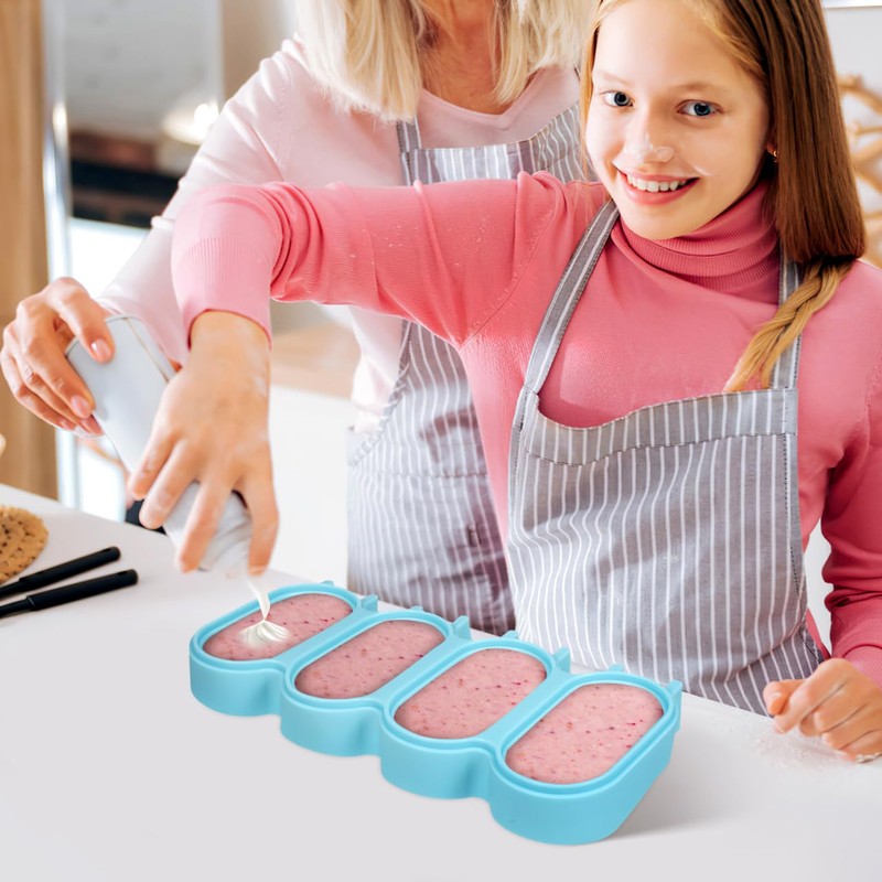 118 Silicone Ice Cream Mold Set with Lid and Stick