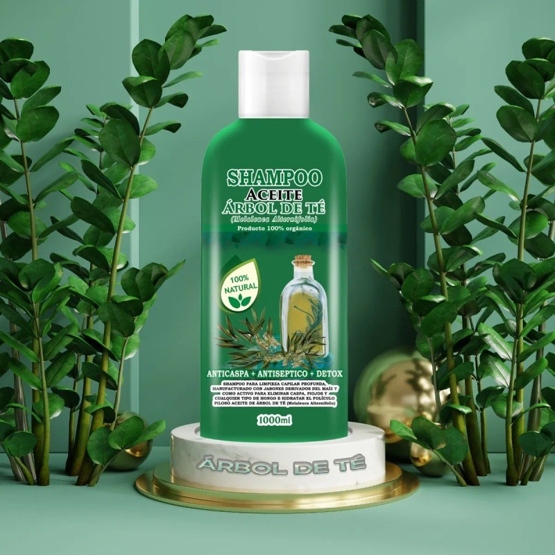 3 Shampoos Aceite Árbol De Te / Tea Tree Orgánico