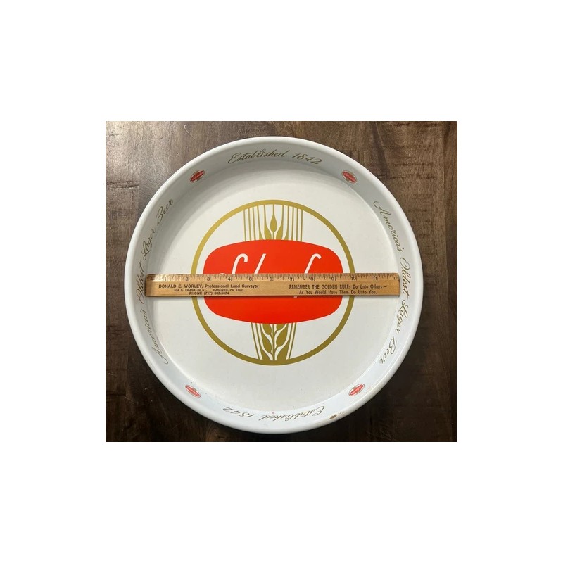 Schaefer Vintage 13" Metal Schaefer Beer Tray.