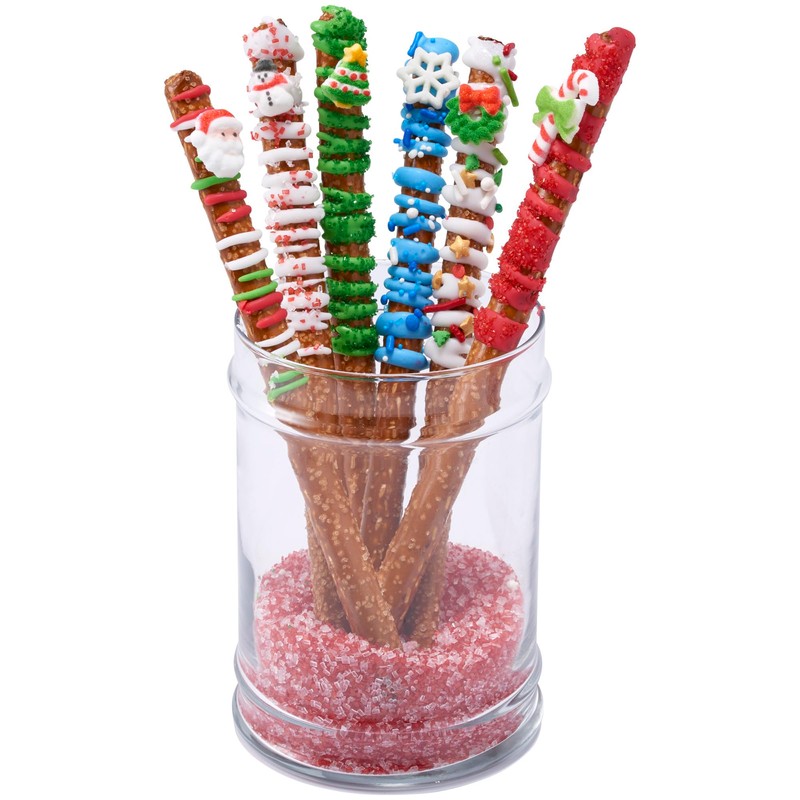 Lucks Dec-Ons Molded Sugar/Cup-Cake Topper, Christmas Charms Assortment, 5/8 Inch