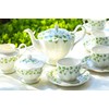 Grace Teaware Shamrock Fine Porcelain 11 Piece Tea Set