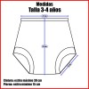 Calzón Entrenador De Tela 100 Algodón Pack 4 Piezas Niño