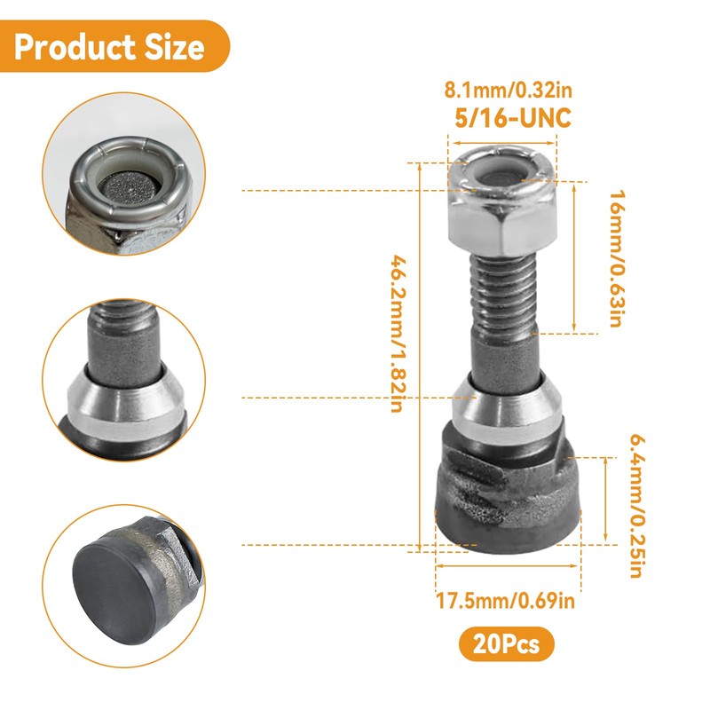 SYWAN Stump Grinder Teeth Compatible with 500 Aftermarket Replace Grinder