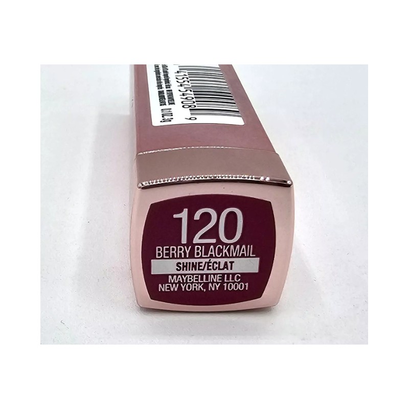 Maybelline Color Sensational Shine Compulsion Lipstick, #120 Berry Blackmail NEW
