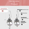 925 Sterling Silver Pearl Dangle Earrings for Women, Real Freshwater