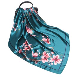 FAIRYGATE Schal Damen Scarf Bandana Elegant Stole Damen Polyester Cloth Square Headscarf Neckerchief Fashion Handtücher elegant und sanft 90 * 90 CM 77011