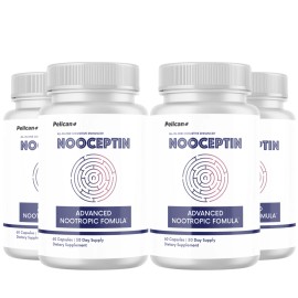 Pelican Vitamins Nooceptin- Brain & Cognitive Support- 4 Bottles- 240 Capsules